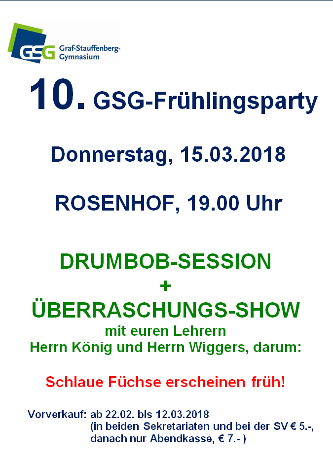 Frühlingsparty 2018